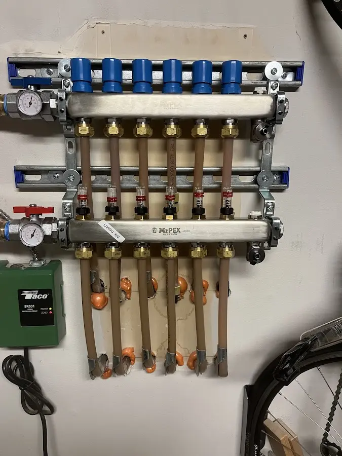 Plumber performing Leak Detection at a residential property in Rockfish